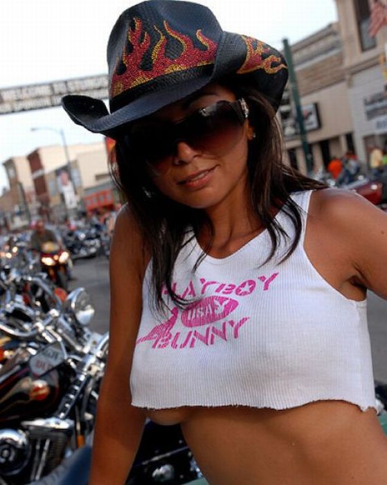 Sturgis Motorcycle Rally girls, South Dakota, United States