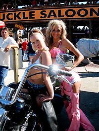 Motorsport models: Sturgis Motorcycle Rally girls, South Dakota, United States