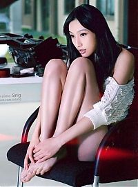People & Humanity: asian girl with long legs