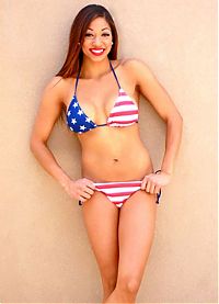 People & Humanity: 2014 Hooters International Swimsuit Pageant girl, Hard Rock Casino & Hotel, Las Vegas, Nevada, United States