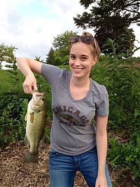 People & Humanity: young fishing girl