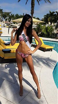 People & Humanity: Contestants of beauty pageant, Miss Universe 2014, Miami, Florida, United States