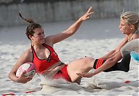 Sport and Fitness: girls playing rugby