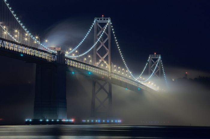 San Francisco during nighttime, California, USA