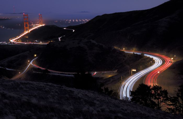 San Francisco during nighttime, California, USA