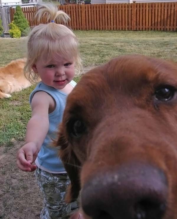 children with animals