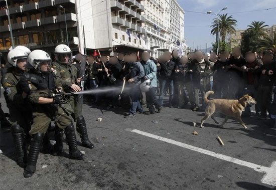 Loukanikos, the riot dog