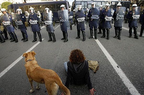 Loukanikos, the riot dog