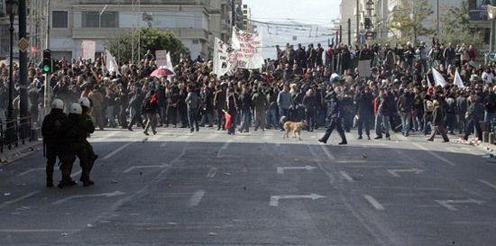 Loukanikos, the riot dog