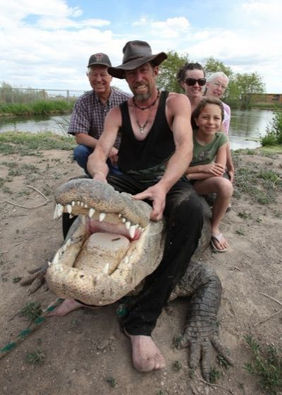 Samantha Young, a 9-year-old alligator wrestler