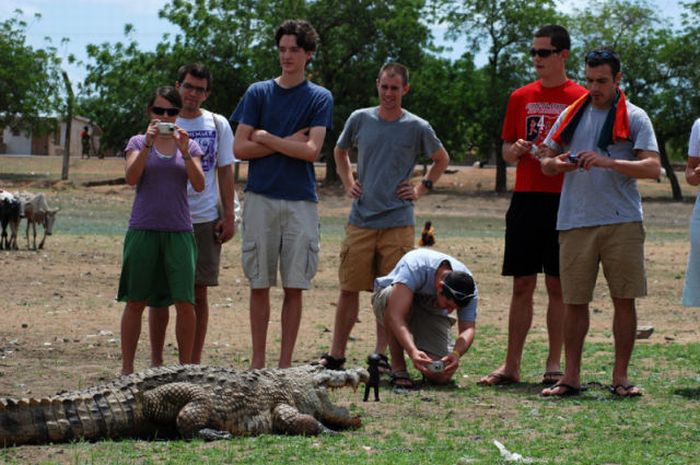 Sacred Crocodile ponds, Paga, Bolgatanga, Ghana