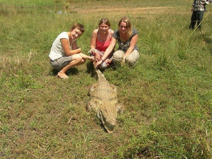 Sacred Crocodile ponds, Paga, Bolgatanga, Ghana