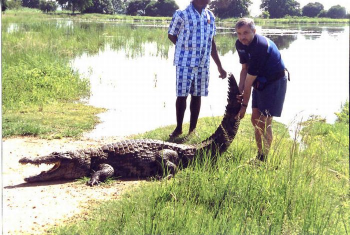 Sacred Crocodile ponds, Paga, Bolgatanga, Ghana