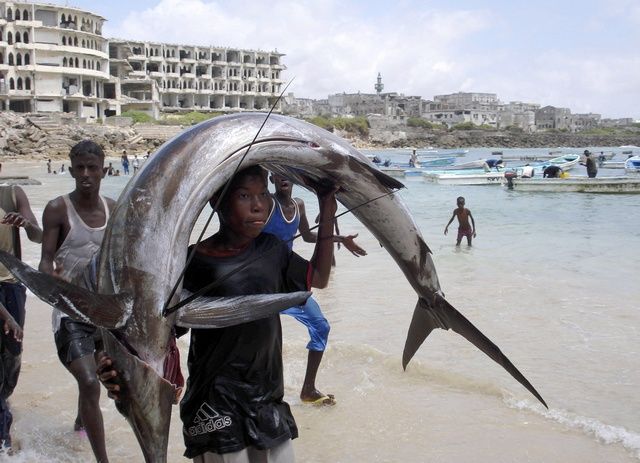 Fishermen in Somalia