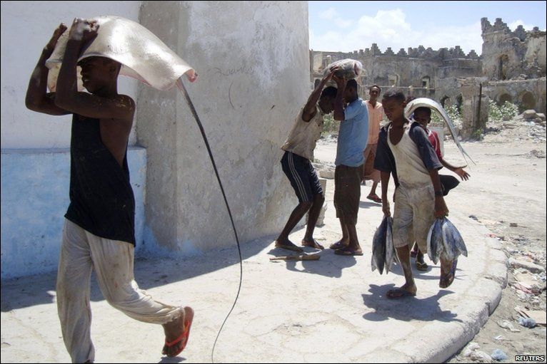 Fishermen in Somalia