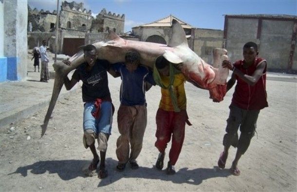 Fishermen in Somalia