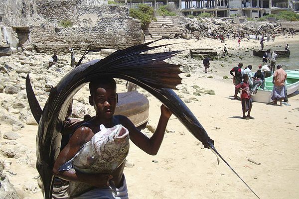 Fishermen in Somalia