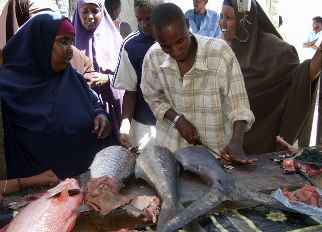 Fishermen in Somalia