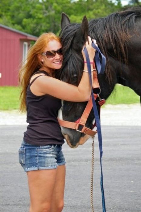 girl with a horse