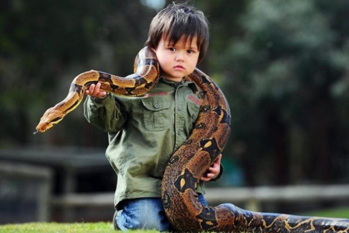 Charlie Parker and Pablo boa constrictor