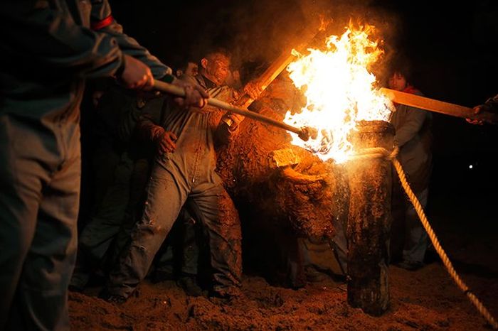 Toro Jubilo, Toro de fuego, Medinaceli, Spain