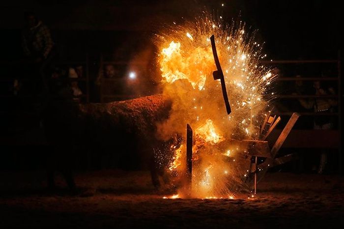 Toro Jubilo, Toro de fuego, Medinaceli, Spain