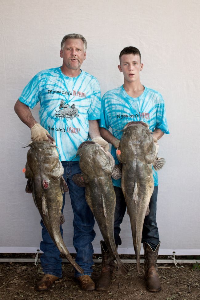 catching a giant catfish