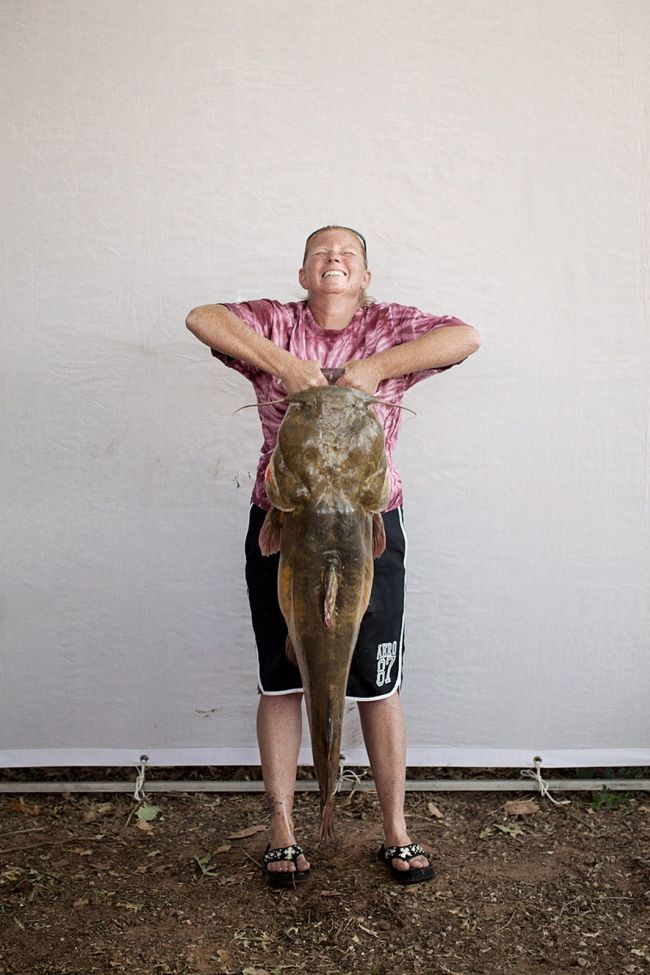 catching a giant catfish