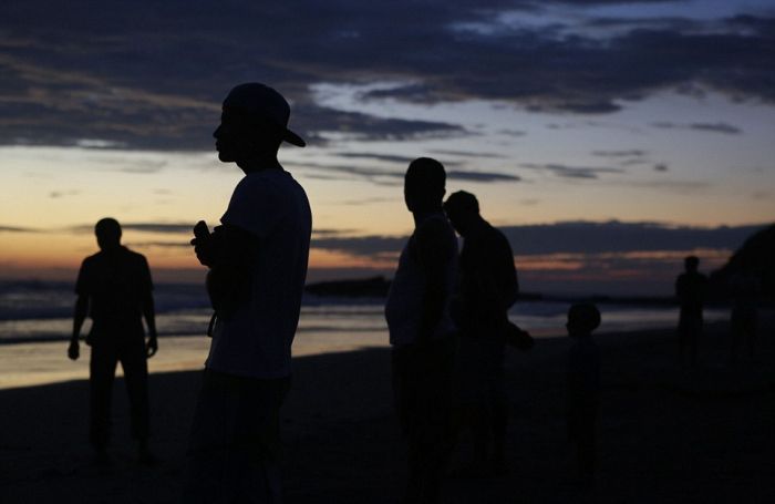 Saving a whale, Cetacean stranding, Popoyo Beach, Tola municipality, Rivas Department, Nicaragua