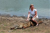 Fauna & Flora: Sacred Crocodile ponds, Paga, Bolgatanga, Ghana