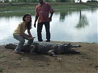 Fauna & Flora: Sacred Crocodile ponds, Paga, Bolgatanga, Ghana