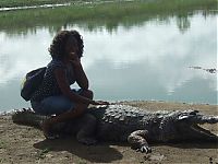 Fauna & Flora: Sacred Crocodile ponds, Paga, Bolgatanga, Ghana