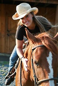 Fauna & Flora: girl with a horse