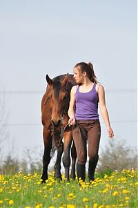 Fauna & Flora: girl with a horse