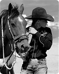 Fauna & Flora: girl with a horse