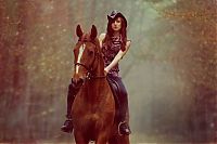 Fauna & Flora: girl with a horse