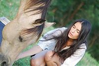 Fauna & Flora: girl with a horse