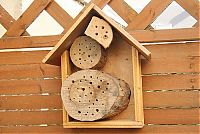 Fauna & Flora: bee insect hotel structure