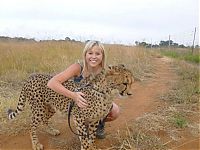 Fauna & Flora: girl with a cheetah