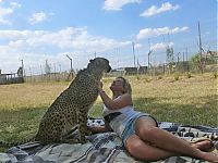 Fauna & Flora: girl with a cheetah