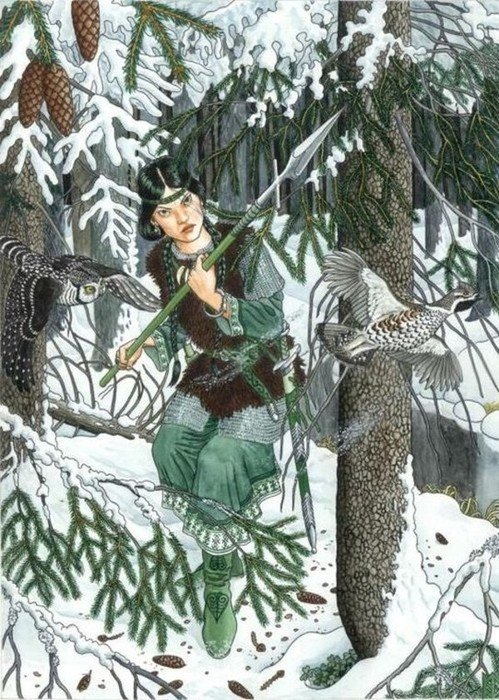 trees in the women's images