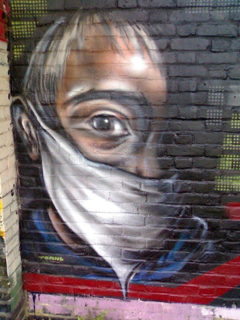 Photorealistic graffiti artist by Trans