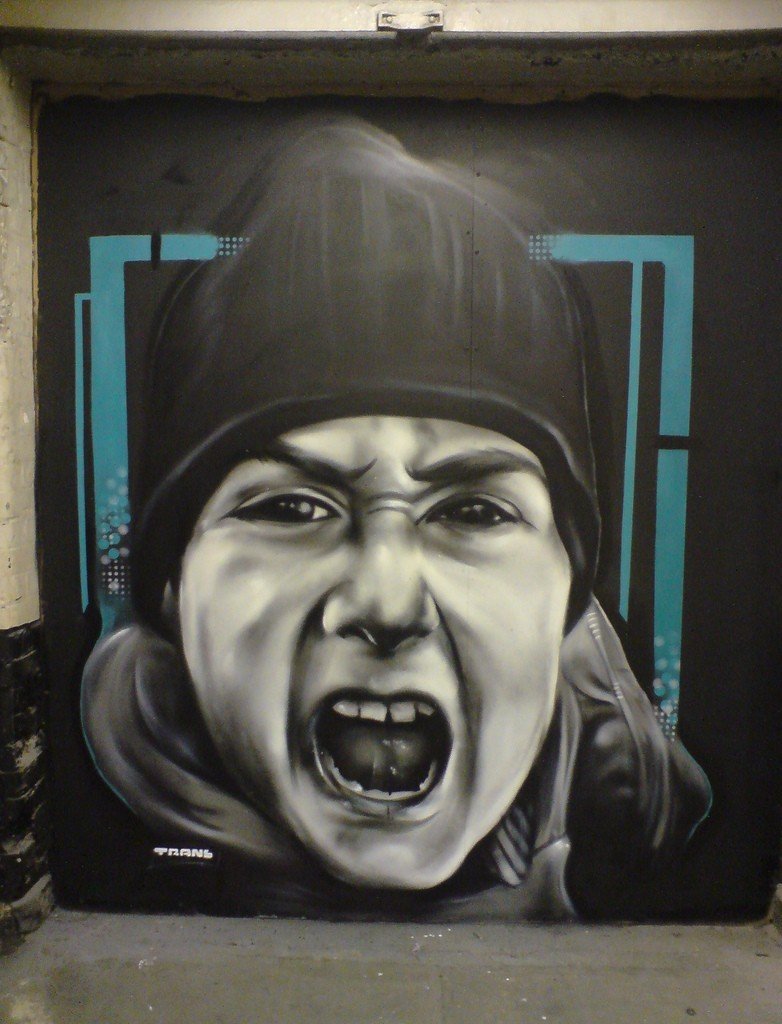 Photorealistic graffiti artist by Trans