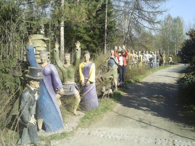 Sculptures, Imatra, Savonlinna, Finland