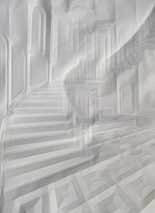 Paper drawings, works by Simon Schubert