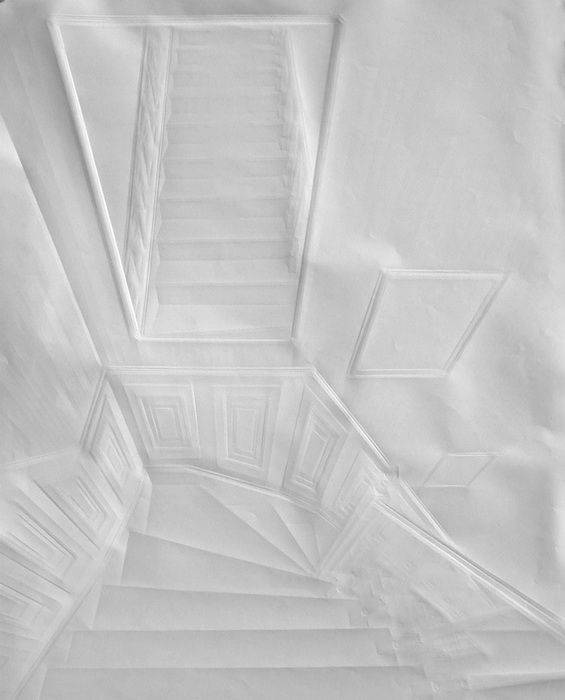 Paper drawings, works by Simon Schubert