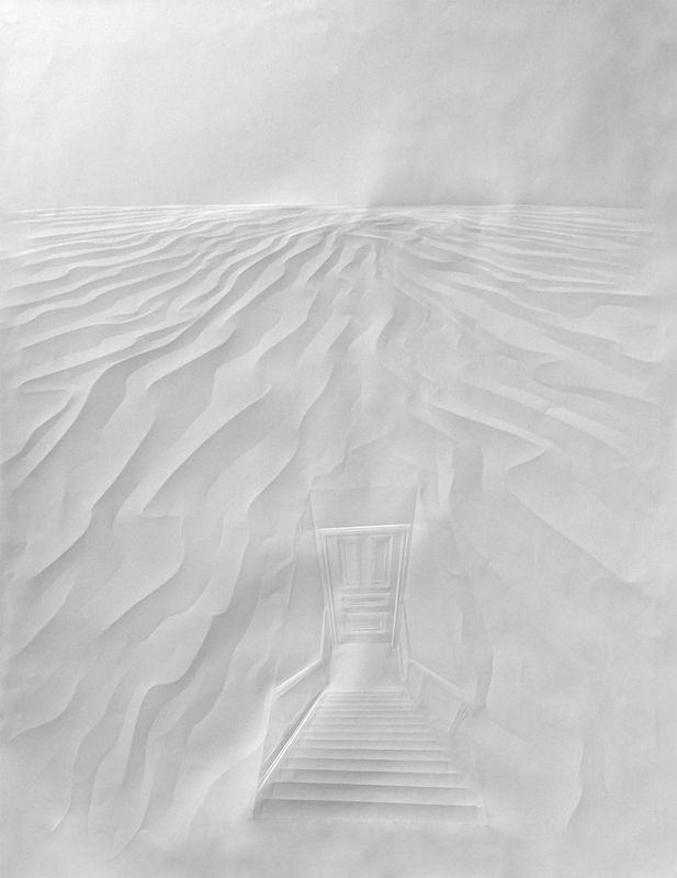 Paper drawings, works by Simon Schubert