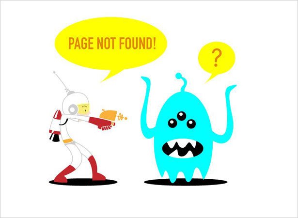 page not found art