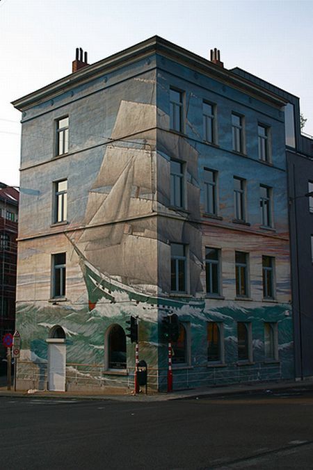 3D art on buildings