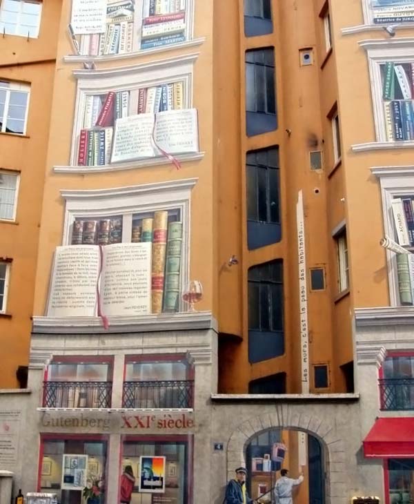 3D art on buildings